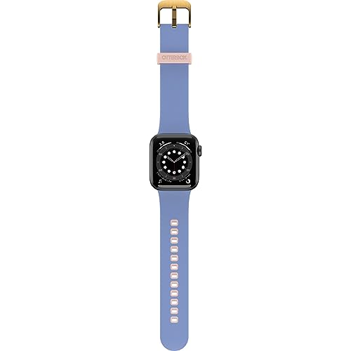 OtterBox All Day Watch Band for Apple Watch 40/41/42mm, Replacement Durable Soft Touch Silicone Strap for Apple Watch Blue/Beige - Image 2