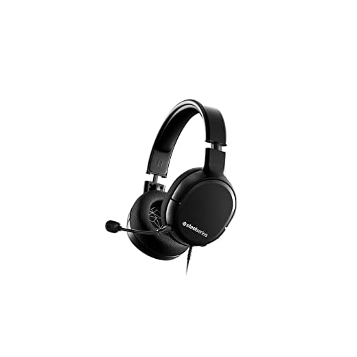 SteelSeries Arctis 1 Wired Detachable Clear Cast Microphone Lightweight Steel-Reinforced Headband Gaming Headset for PC, PS5, PS4, Xbox Series X|S, Xbox One, Nintendo Switch- Black