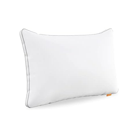 Sweetnight Pillows Pack of 1 Support Bed Pillows-100 Percent Cotton Fabric Anti Snore , Soft Hotel Quality Pillows for Back Stomach and Side Sleepers(1 Pack, 48 x 74 cm), White Cover