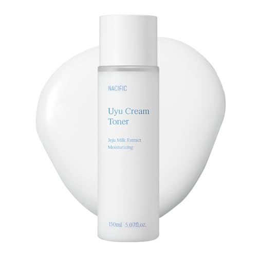 NACIFIC Uyu Cream Toner with Jeju Milk Extract 15%, Ceramide 5 Complex, Milky Hydrating Toner for Dry & Sensitive Skin, Skin Barrier Support, Long-Lasting Moisture Barrier, 150ml