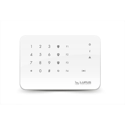 Lupus Electronics 12109 Outdoorkeypad V2 für die XT Smarthome Alarmanlagen, 4 Automationstasten, Relaisausgang, wetterfest, Batterie- oder Netzbetrieb, Modell 2017, Weiß
