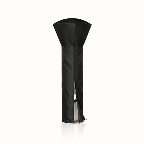 NCEDN Waterproof Patio Heater Cover - Upgraded 600D Oxford with PU Coating Waterproof Zipper Taped Seams Drawstring Hem Fits Outdoor Heaters for Patios Height 226cm Dome 85cm Base 48cm
