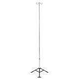 Medline Adjustable Homecare IV Pole for Home Use