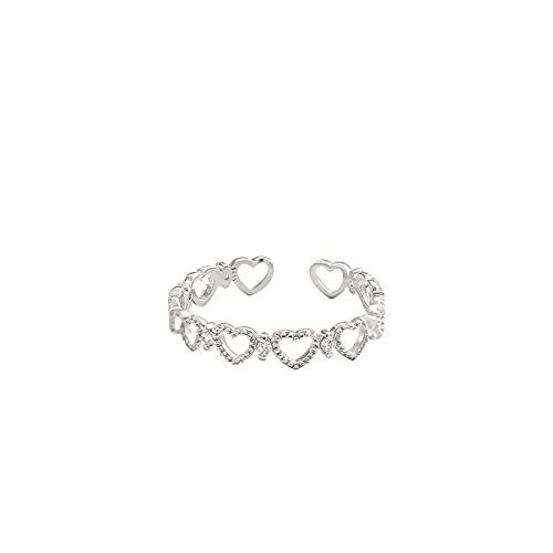 Bague en argent sterling 925 ajustable pour doigts sensibles, fini les erreurs de taille