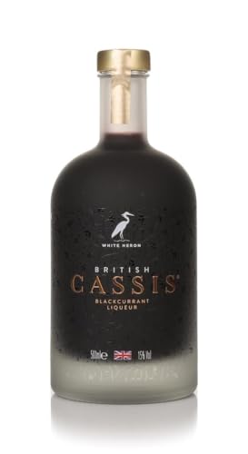White Heron British Cassis 50cl (ABV 15% alcohol)- Premium Blackcurrant liqueur | Made from Blackcurrants grown in Herefordshire | All natural ingredients