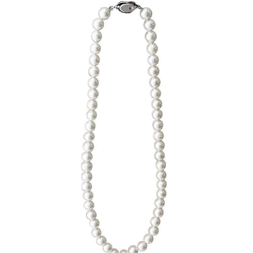 Collier court perle haute qualité femme argent fantaisie ajustable 42cm 4mm 10mm