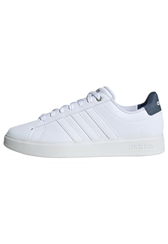 Adidas Grand Court 2.0, Damen-Sneaker, Ftwwht Ftwwht Prloin, 39 1/3 EU