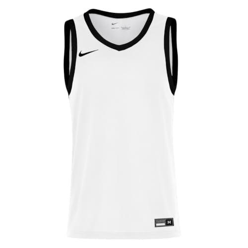 Camiseta de baloncesto Nike Team25 blanca para hombre con diseño transpirable de alta comodidad