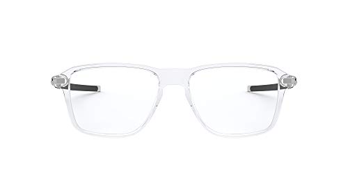 Oakley Ox8166 Wheel House Square Prescription Eyeglass Frames, Polished Clear/Demo Lens, 54 mm