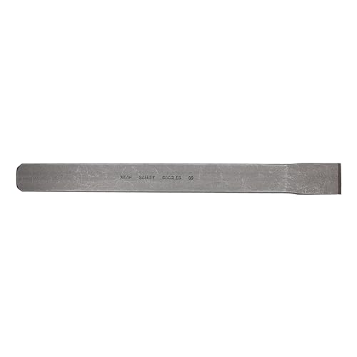 Image of Mayhew Tools 34502 Flat Utility Chisel, 1-1 /8 inch x 12 inch Carded, Shot Blast Finish