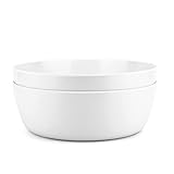 KOXIN-KARLU 11-inch Melamine Mixing and Serving Bowls, set of 2 White