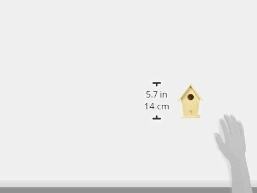 Darice Natural Wood Birdhouse, 5.75" Height