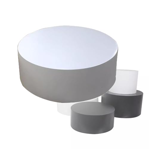 Support cylindrique blanc 60x30cm présentoir de mariage robuste