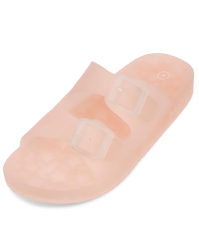 MeMoi Kids Double-Buckle Jelly Slide Sandal4
