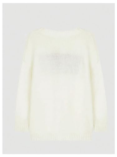 GORGLITTER Women's American Flag Sweater Long Sleeve Round Neck Pullovers2