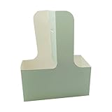 Einfrieren BehäLter Einweg-Kaffeebecher/Doppelbecher-Grifftablett zum Mitnehmen,Kraftpapier-Getränkehalter für Kaffee,Tee,Tee (Green,20x8cm)