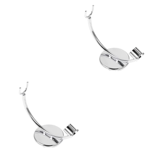 minkissy 2 Pcs Men's Razor Stand Wall Mount Razor Holder Beard Care Practical Bathroom Organizer