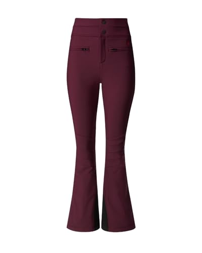 Perfect Moment, High-Waist Aurora Flare Ski Pant, L, Burgundy