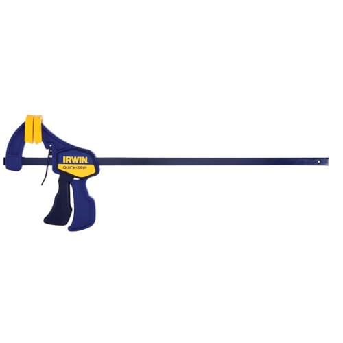 IRWIN QUICK-GRIP Bar Clamp, One-Handed, Mini, 12-Inch (1964744), Blue