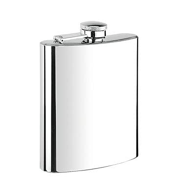 SONIQE Stainless Steel Hip Flask 8 Oz for Men - Liquor Flask Or Wine Whiskey Alcoholic Beverage Holder with Funnel Gift Set - Matte Black