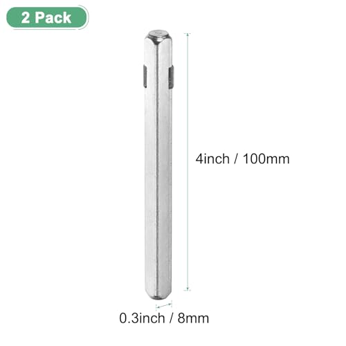 -Pack Door Knob Spindle, 5 x 0.3 Inch/ Iron Square Spindle 120 x 8 mm 1 - Bild 30 von 63
