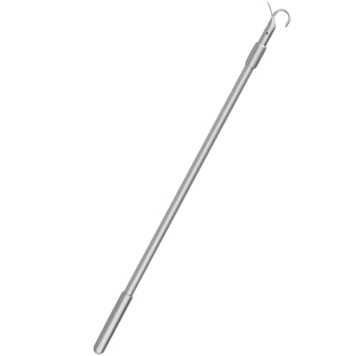 Loft Ladder Pole with Hook Telescopic Window Opener for High Windows Adjustable 30-60cm Pole for Vertical Blinds Control Multi-Room Window Treatment Management Tool