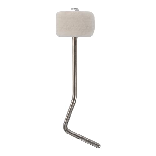 BQLZR Felt Bass Drum Kick Foot Pedal Beater for Percussion Instrument 0.25" Bent Rod