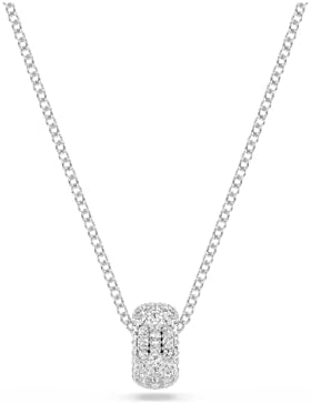 Swarovski Dextera pendant, White, Rhodium finish