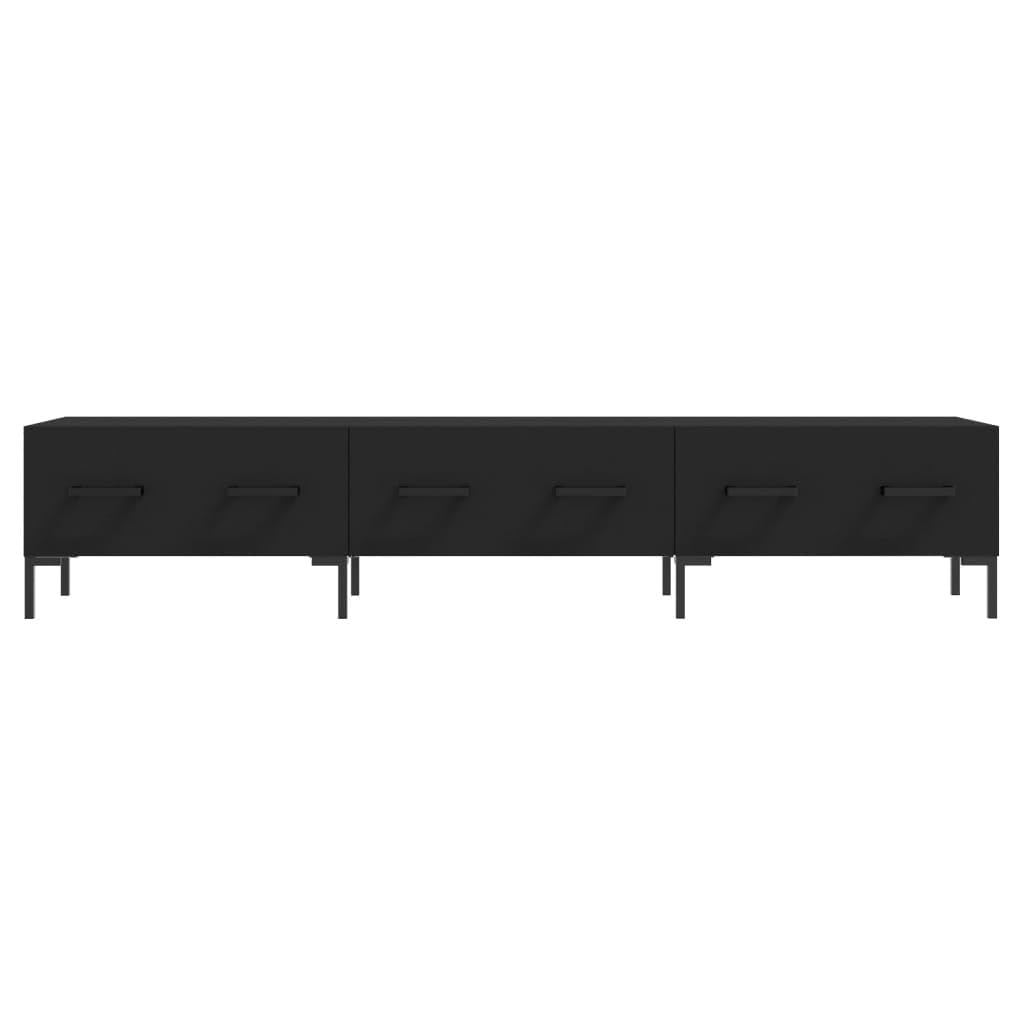 vidaXL Mobile Porta TV Nero 150x36x30 cm in Legno Multistrato
