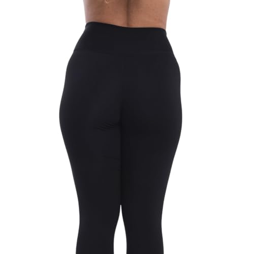 Kit 2 Calças Legging Feminina Treino Academia Fitnes (BR, Alfa, M, Regular, Regular, Preto e Azul Ma