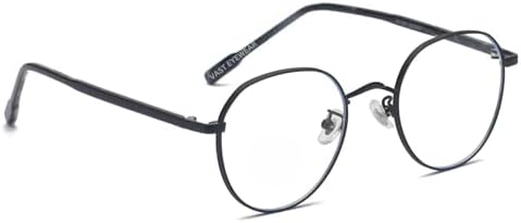 Vast® Blue Cut Computer Glasses for Eye Protection | Zero Power, Anti Glare & Blue Light Filter Glasses | UV Protection Specs for Men & Women |Metal Frames & CR39 Blue Cut Lens (Blue)