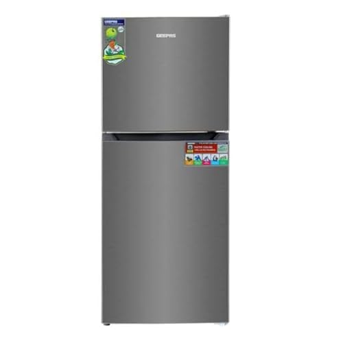 250L Gross-180L Net Capacity, No Frost Double Door Refrigerator| With Multi Air Flow, Stainless Steel Body, Recessed Handle,Tempered Glass Shelves GRF2522SXN
