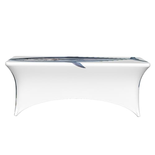 Nappe de table rectangulaire lavable pour buffet et banquet pliants - 3