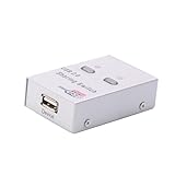 Partageur automatique : en utilisant cet appareil, 1 périphérique USB peut être partagé avec 1 à 2 ordinateurs pouvant partager 1 imprimante, ce qui nous permet de les dépenses en équipement de bureau et d'économiser beaucoup d'espace, sélecteur USB