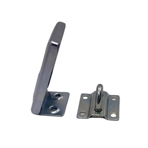 Image of NU-SET | 1 1 /2-Inch Laminated Steel Padlock and Single Hinged Steel Hasp with Rolled Edges