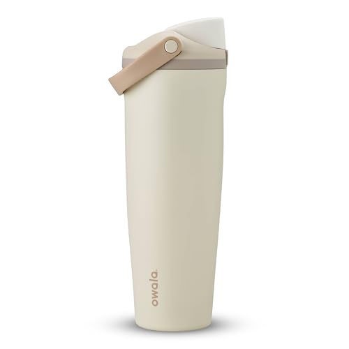 Image of Owala FreeSip Sway - Stainless Steel - 40-oz. - Tan (Lightly Toasted)