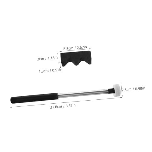 2 pares de baquetas para percusión con cabeza de fieltro miniatura 2
