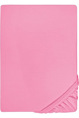 Organik %100 Pamuk Lastikli Bebek Çarşafı Geniş Ölçü Aralığı Pembe 60x120 cm, bebekcrsf