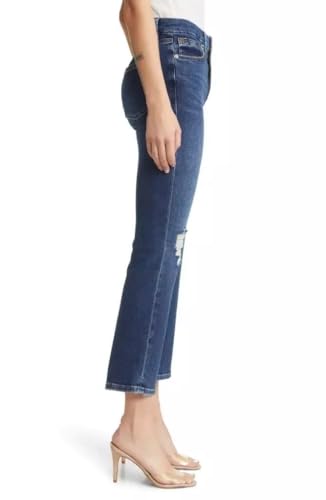 Good American Good Legs Ripped Cropped Mini Boot Jeans in Indigo Size 2/26, Blue3