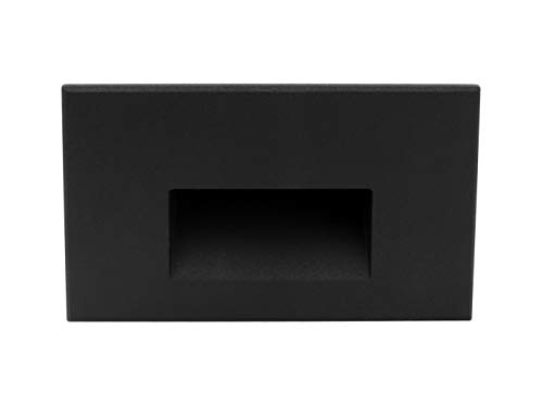 STW Series Horizontal Wet Location LED Step Light, Black (STW11203KHBK