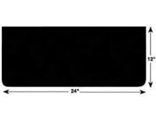 Mud Flaps, 12 in X 24 in, Rubber, Black, 1 PR