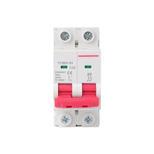 Disjoncteur miniature YCB6H-63 2P/3P 4.5kA pour tableau électrique
