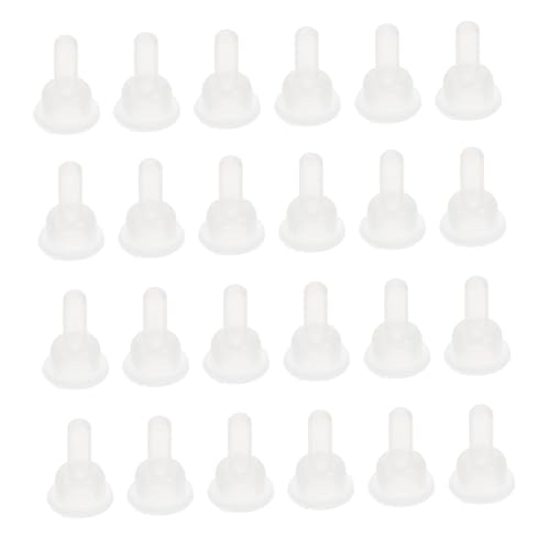 Kisangel 40Pcs Silicone Pet Feeding Nipples for Rabbits and Chinchillas and Pacifiers for Newborn Pets Lightweight and Portable Replacement Nipples for Easy Feeding