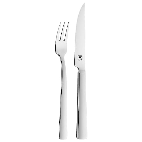 ZWILLING 07150-259-0 Dinner Steak Cutlery, Stainless Steel, 2 Piece