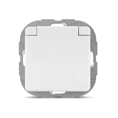 REV AquaKombi, Steckdose-Feuchtraumsteckdose, IP44, zweipolig, Unterputz, weiss