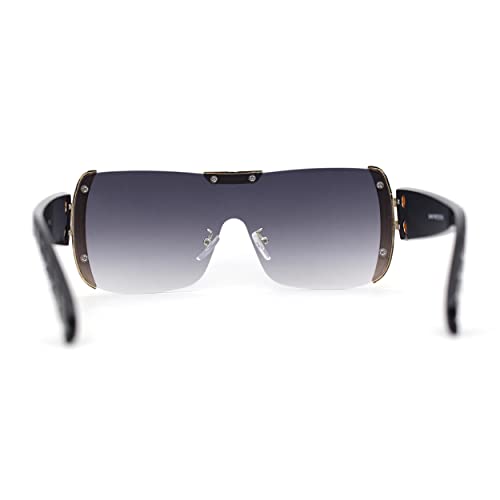 SA106 Futuristic Luxury Shield Oversize Sunglasses4
