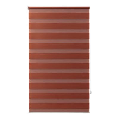 GoodHome Elin 2 - Store Enrouleur Jour/Nuit Terracotta 80 x 180 cm.