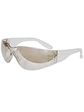 MAGID Scratch & Impact Resistant Safety Glasses, 1 PR, Wraparound Indoor/Outdoor Lens, Integrated Nose Pad & Side Shields, UV Protection (Y10CFIO)