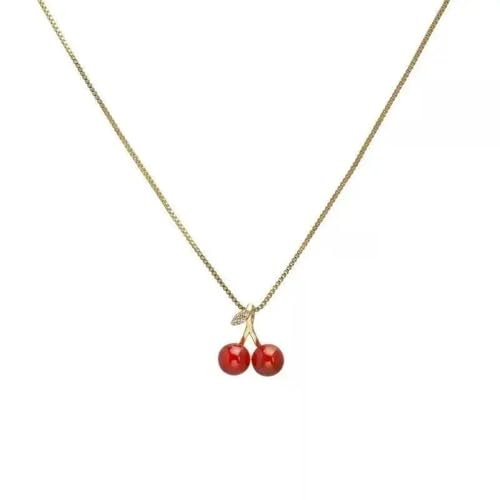 Colliers esthétiques cerise rouge pour un mariage ou un anniversaire