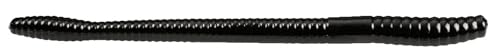 Zoom Magnum Trick Worm-Pack of 8 (Black, 7-Inch)